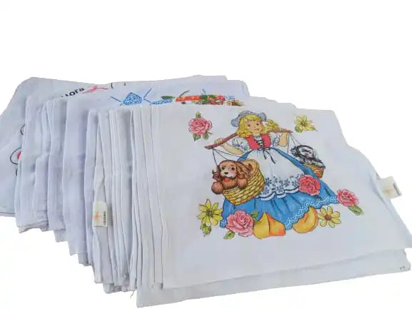 KIT 10un. Wholesale Original Large Dish Cloth 100% Cotton